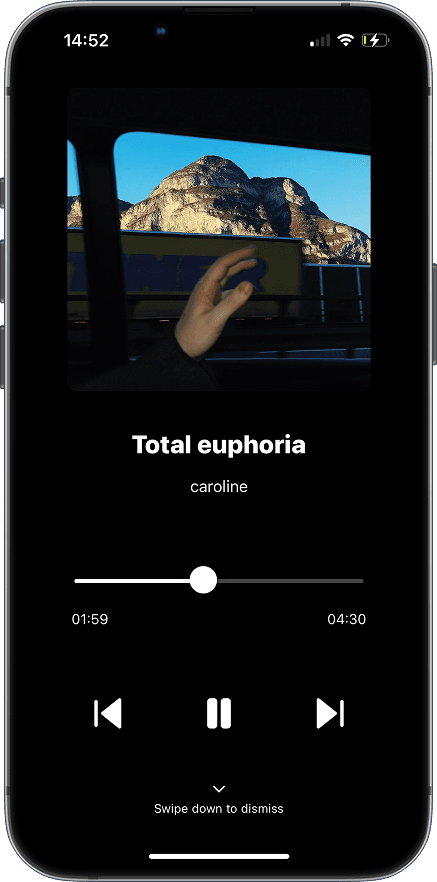 Cantilever player mockup