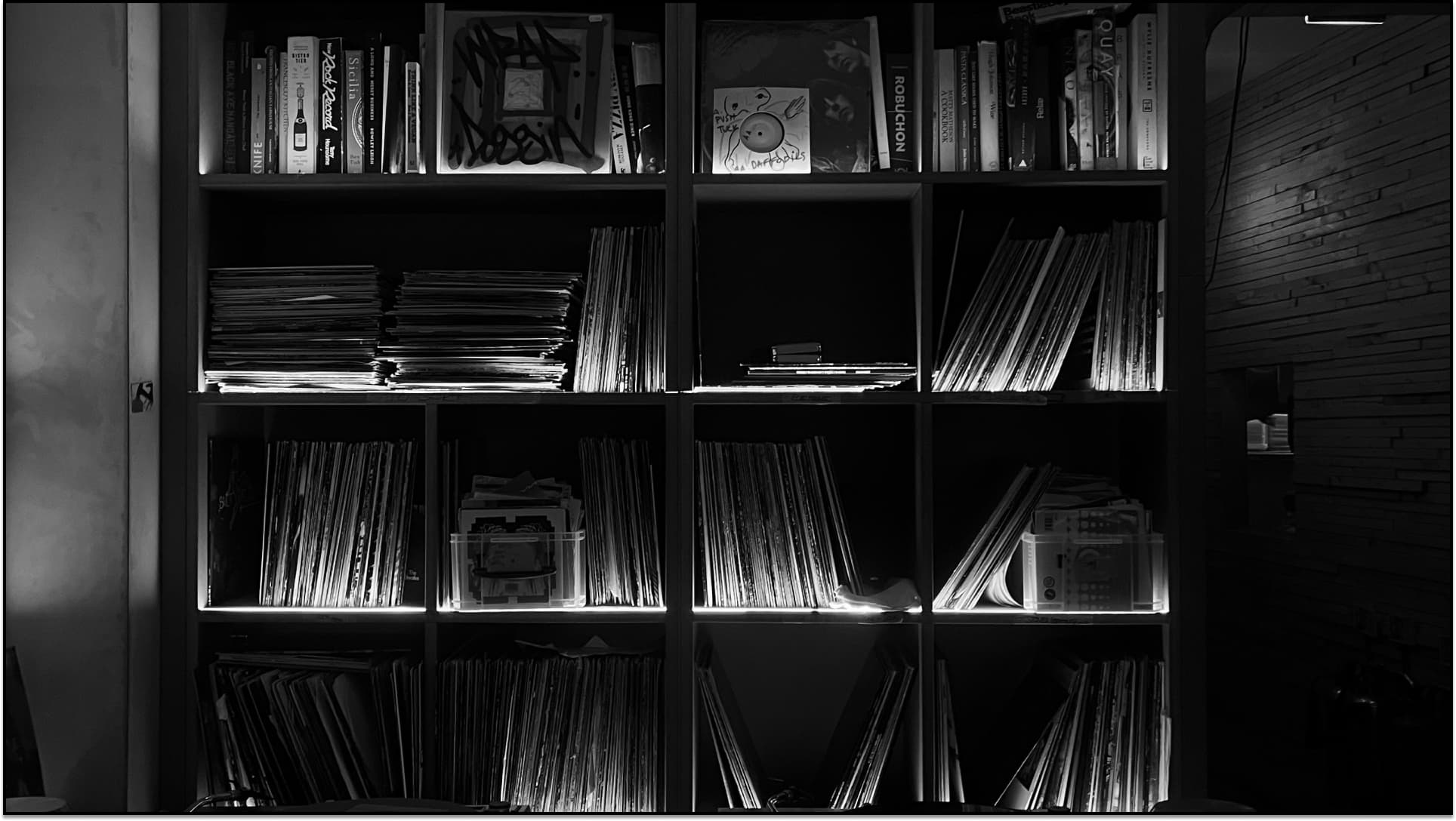 Vinyl shelving